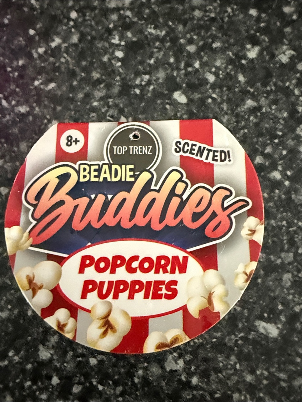 Beadie Buddies Popcorn Puppies Plush Toy - Blue Pupcorn Puppy - Picture 2 of 6